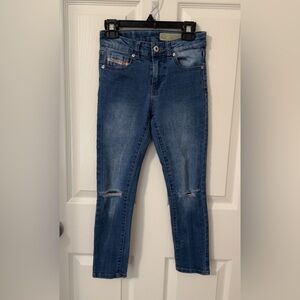 Diesel Women's Blue Distressed Skinny Jeans